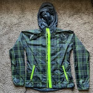 REEBOK Black Green Windshield Jacket